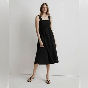 Madewell Pierce Dress with pockets nwt Black